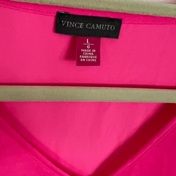 Vince Camuto V-Neck Pleat-Sleeve Blouse NWT - Picture 5 of 6